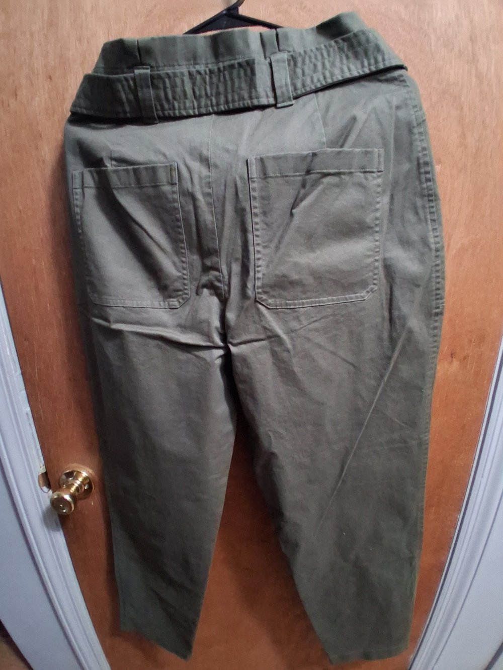 Express Olive Green Cotton Chinos